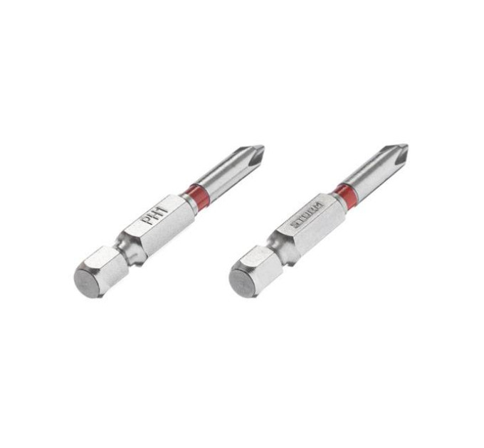 Комплект викруткових насадок PH1 1/4" * 50мм, S2, уп. 2 од., STORM INTERTOOL VT-0211