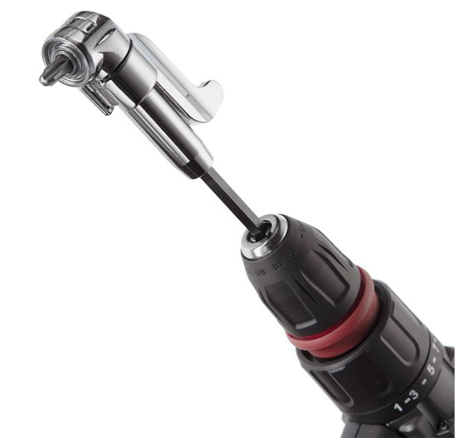 Кутовий адаптер для насадок для викруток 1/4", CrV INTERTOOL VT-0106