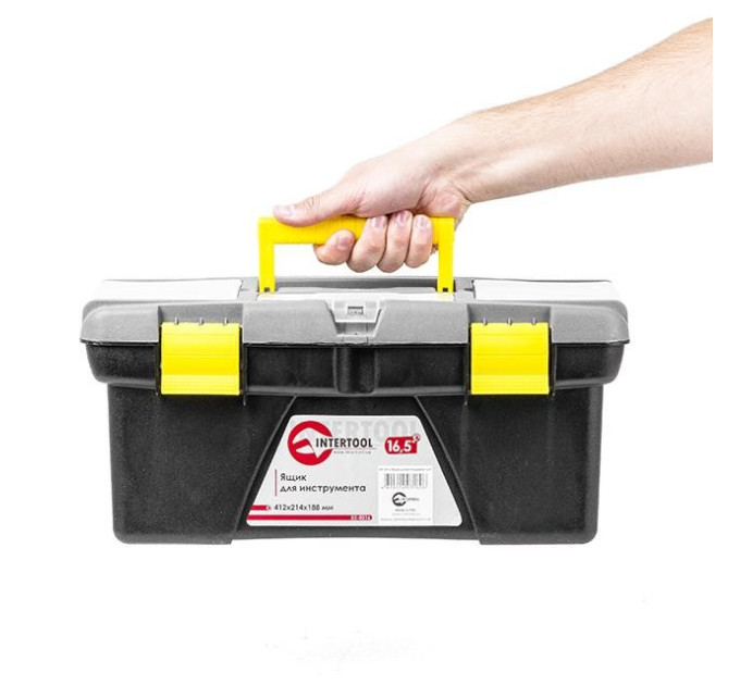 Ящик для інструменту 16.5" 412*214*188 мм INTERTOOL BX-0316