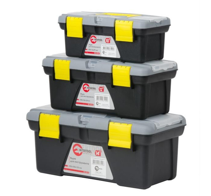 Комплект ящиків для інструменту, 3 од., 10" / 12" / 14" INTERTOOL BX-0303