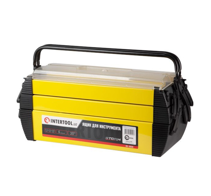 Ящик для інструментів 20", 5 секций, 515*210*230 мм INTERTOOL BX-5020