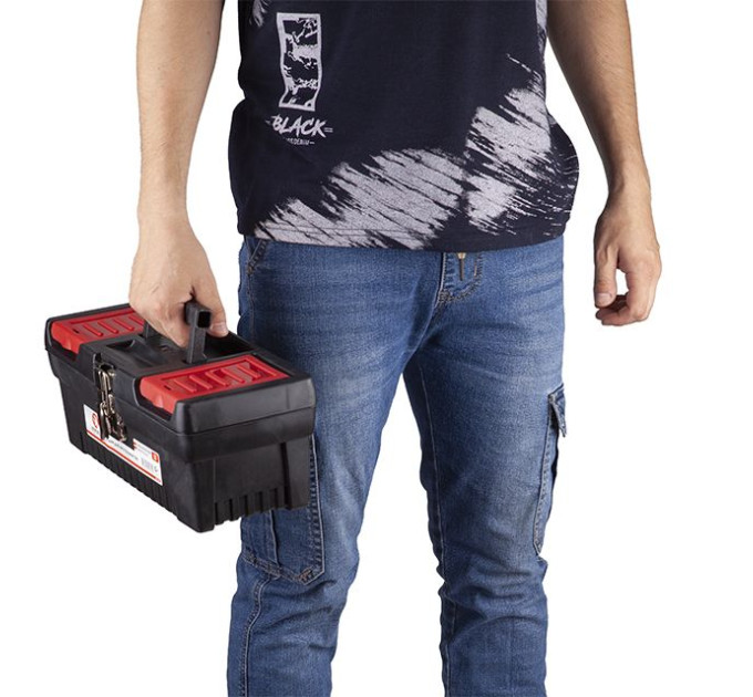 Ящик для інструментів з металевими замками 13", 330*177*135 мм INTERTOOL BX-1013