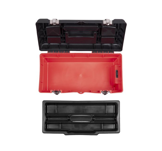 Ящик для інструменту з металевими замками, 16", 396*216*164 мм INTERTOOL BX-1116