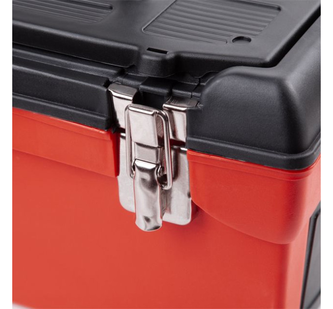 Ящик для інструменту з металевими замками, 16", 396*216*164 мм INTERTOOL BX-1116