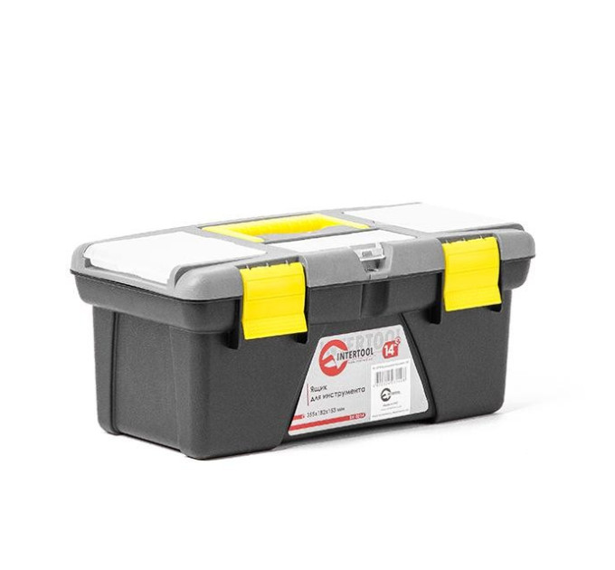 Ящик для інструменту 14" 355*182*153 мм INTERTOOL BX-0314