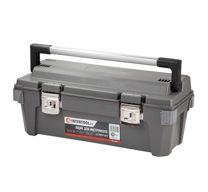 Ящик для інструментів з металевими замками 25.5" 650*275*265 мм INTERTOOL BX-6025