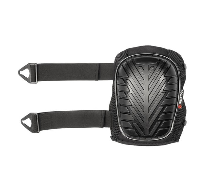 Наколінники захисні, протиковзкі накладки з ПВХ, тканина 600D, гелеві подушки, неопренові ремені INTERTOOL SP-0055