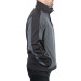 Куртка SOFTSHELL темно сіра-чорна, тришарова, тканина стрейч 300 GSM 100D з водо-, вітрозахистом, розмір М INTERTOOL SP-3132