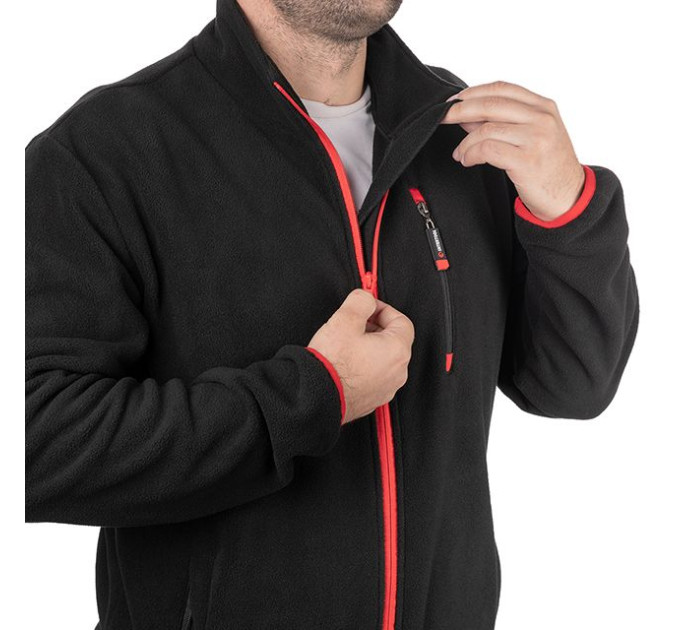 Куртка флісова, тканина - поліестр, щільність 280 G, з кишенею на грудях і двома бічними, розмір L INTERTOOL SP-3103