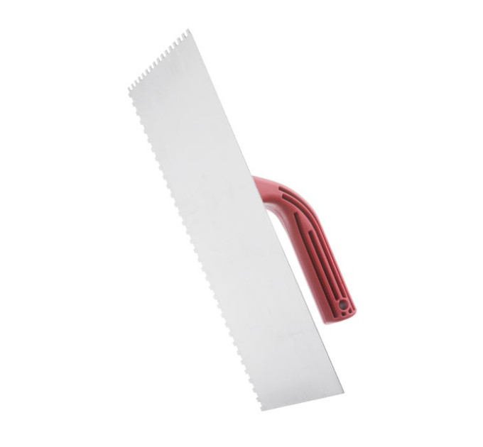 Затирачка сталева оцинкована 280*130мм, 4*4мм INTERTOOL KT-0004