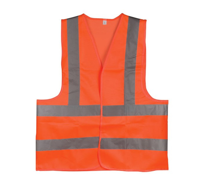 Жилет сигнальний оранжевий XL (60*70 см), 120 гр/м2 INTERTOOL SP-2028