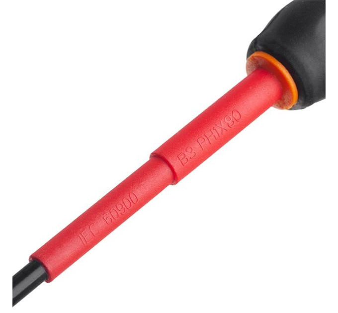 Викрутка хрестова ізольована PH1 * 80 мм, 1000 В INTERTOOL VT-3211