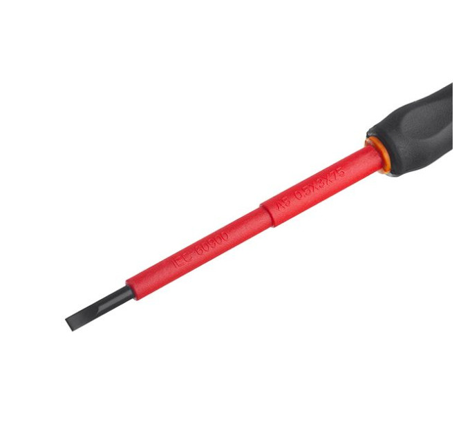 Викрутка шліцева ізольована 0.5*3 мм, 75 мм, 1000 В INTERTOOL VT-3203