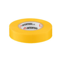 Стрічка ізоляційна 0.15мм*17мм*20м жовта INTERTOOL IT-0052