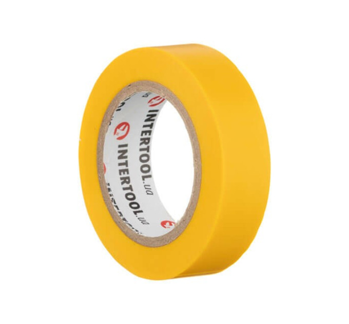 Стрічка ізоляційна, 17 мм * 10 м * 0.15 мм, жовта INTERTOOL IT-0032