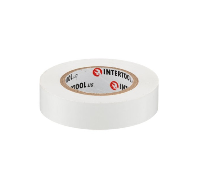 Стрічка ізоляційна, 17 мм * 15 м * 0.15 мм, біла INTERTOOL IT-0043