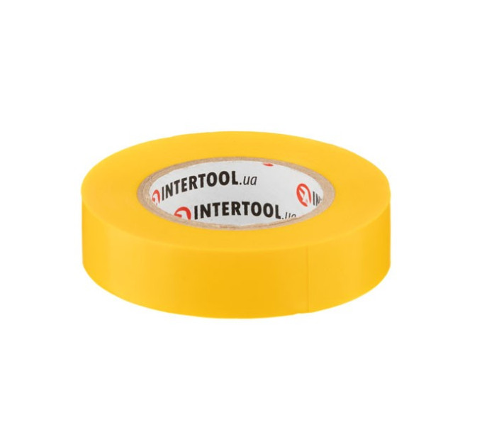Стрічка ізоляційна, 17 мм * 15 м * 0.15 мм, жовта INTERTOOL IT-0042
