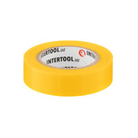 Стрічка ізоляційна, 17 мм * 10 м * 0.15 мм, жовта INTERTOOL IT-0032