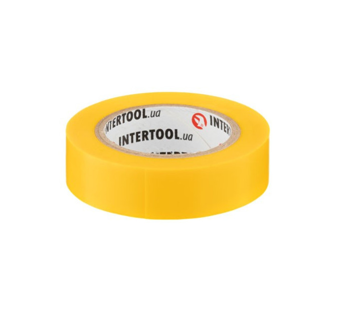 Стрічка ізоляційна, 17 мм * 10 м * 0.15 мм, жовта INTERTOOL IT-0032