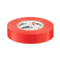 Стрічка ізоляційна, 17 мм * 20 м * 0.15 мм, червона INTERTOOL IT-0050