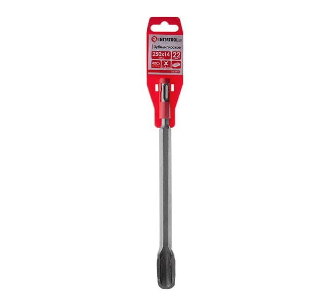 Зубило канавкове по каменю SDS 22мм 250 x 14мм INTERTOOL SD-0414