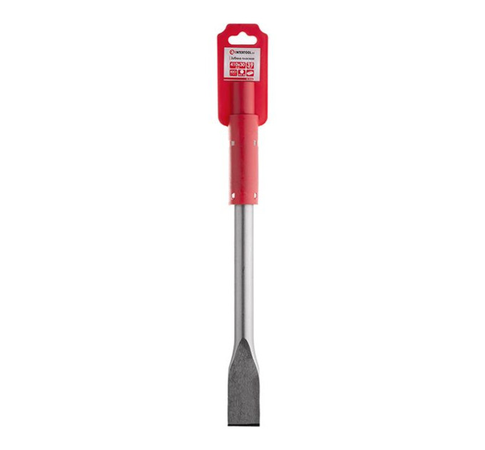 Зубило по каменю HEX 30*410 мм, ширина 39 мм INTERTOOL SD-0462