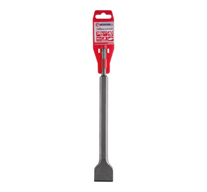 Зубило по каменю SDS 40мм 280 x 17мм INTERTOOL SD-0415
