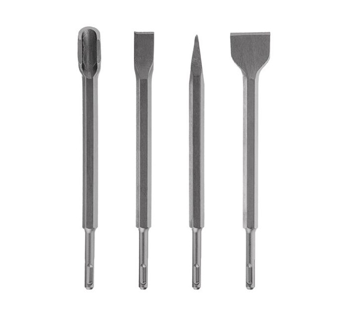 Набір зубил для перфоратора 4 шт. SDS-Plus INTERTOOL SD-0410