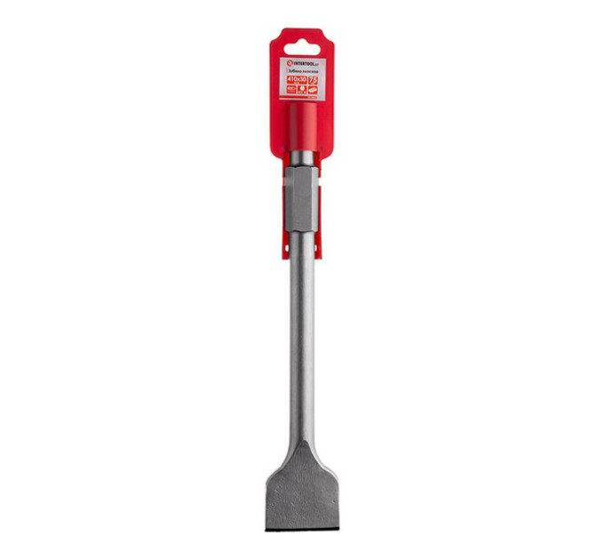 Зубило по каменю HEX 30*410 мм, ширина 75 мм INTERTOOL SD-0463