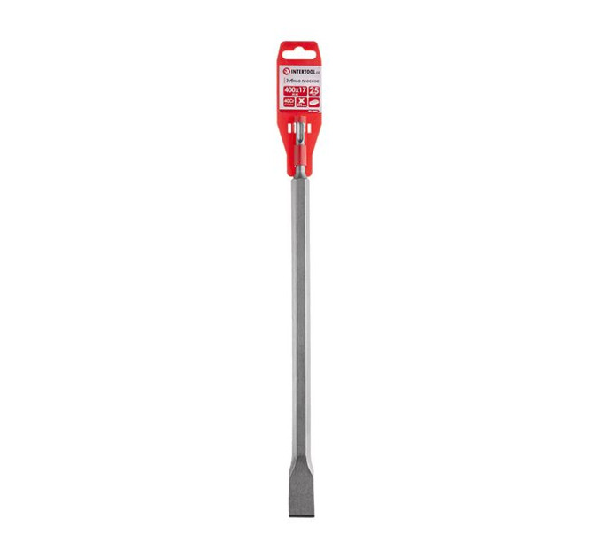Зубило по каменю SDS PLUS 25мм 400 x 17мм INTERTOOL SD-0441