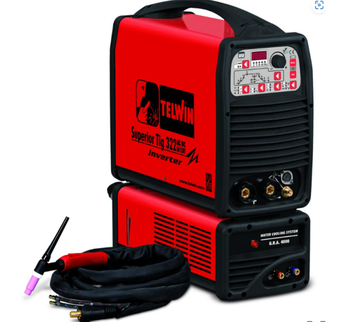 Зварювальний апарат Telwin SUPERIOR TIG 322 AC/DC HF/LIFT 400V AQUA (816102)