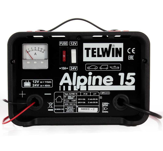 Зарядний пристрій Telwin Alpine 15 (12-24В) 807544