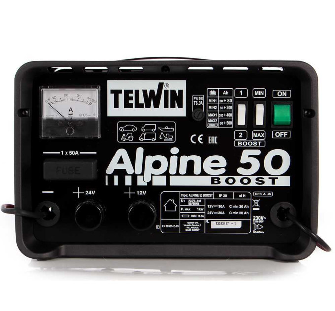 Зарядний пристрій Telwin Alpine 50 Boost (12-24В) 807548