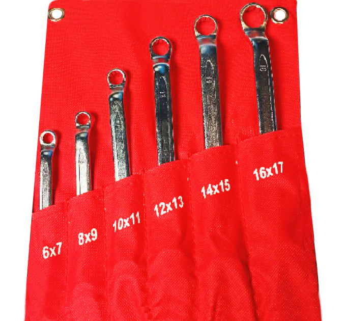 Набор ключей накидных 6 предметов 6-17 мм NNK006 6-17