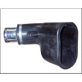 Filcar BGA-100 - Овальна гумова насадка для подвійної вихлопної труби під шланг 100 мм
