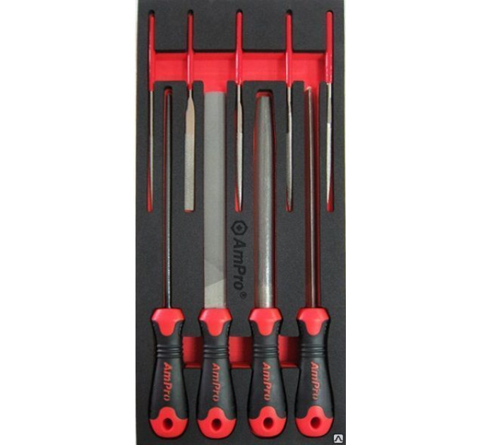 Набор напильников и надфилей, 9 пр. AmPro T18409