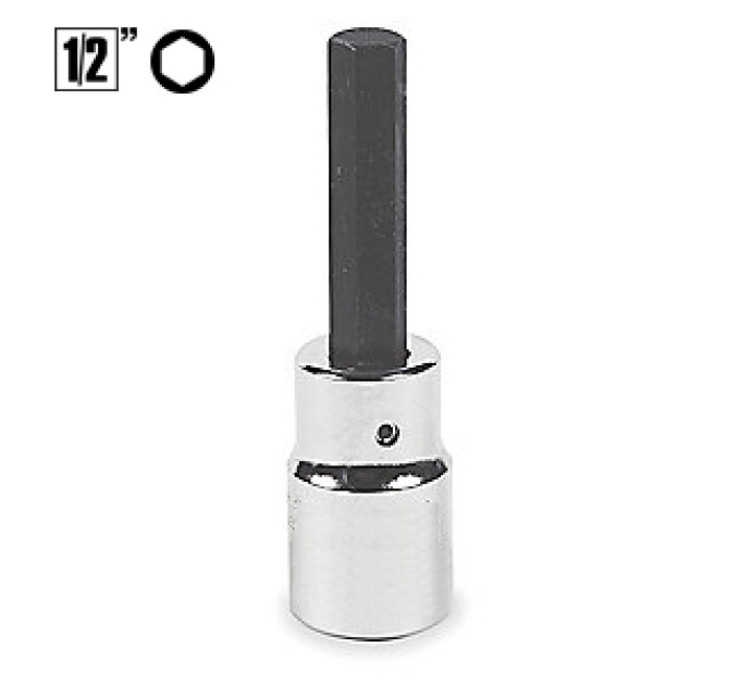 Головка 1/2" 55мм с насадкой HEX 12 мм 760451H12