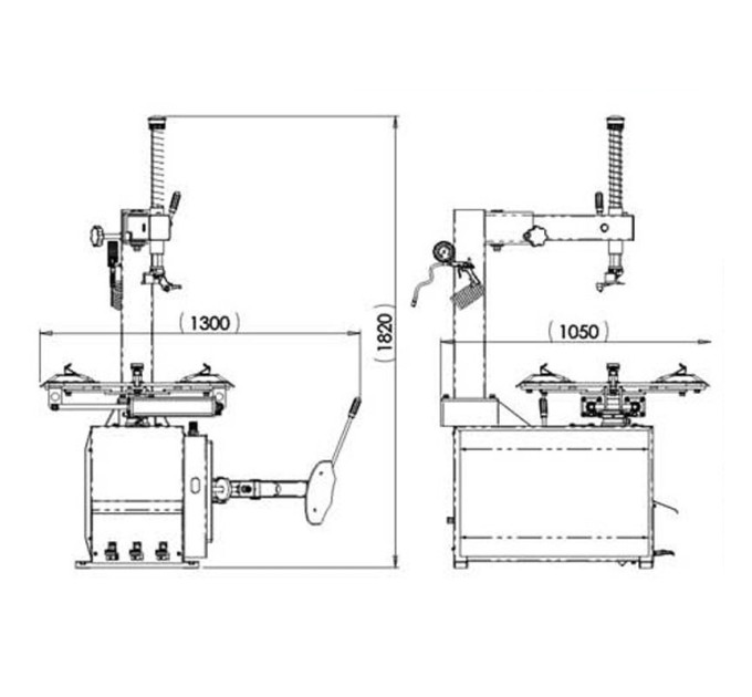 Шиномонтажный станок 380V 10-21" ShiningBerg T521