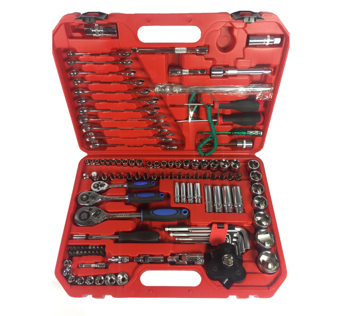 Универсальный набор инструмента 1/4", 3/8" и 1/2 120 предметов 1-E1006