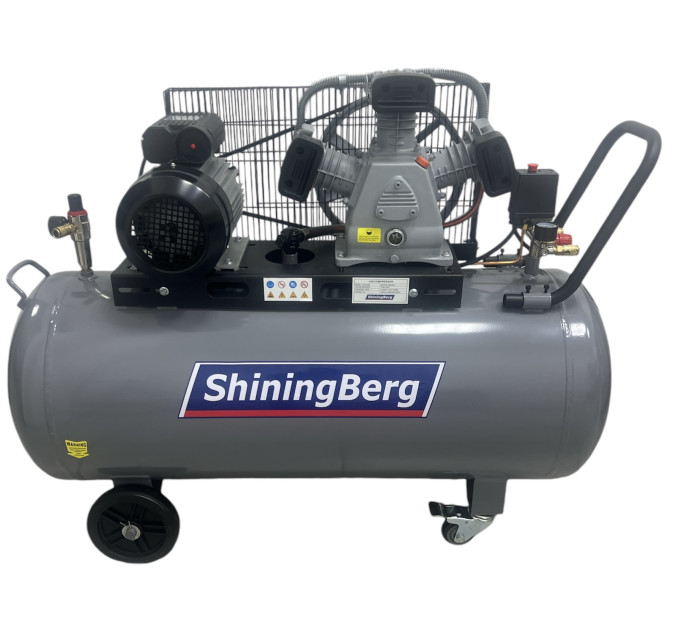 Компрессор поршневой ShiningBerg LB40-200L (380V, 10БАР, 580л/мин)