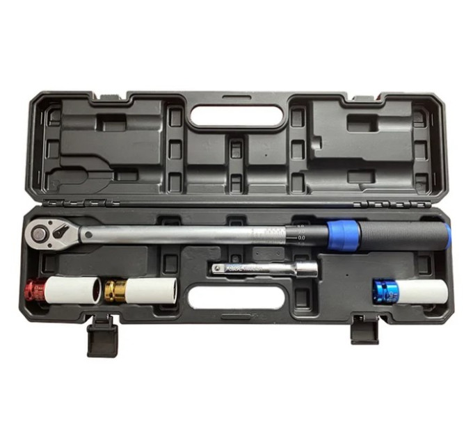 Ключ динамометрический 1/2" 40-220 Нм с набором ударных торцевых головок 114196NK1