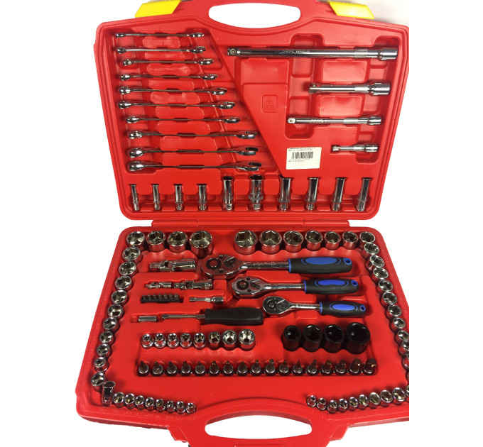 Универсальный набор инструмента 1/4", 3/8" и 1/2, 120 предметов 1-E1003