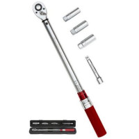 Ключ динамометрический 1/2" 70-400 Нм с набором торцевых головок 114196QK