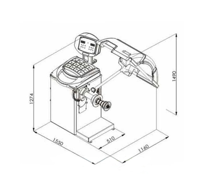 Балансировочный станок 220V W90
