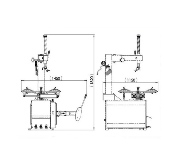 Шиномонтажный станок 380V 10-24" ShiningBerg T524