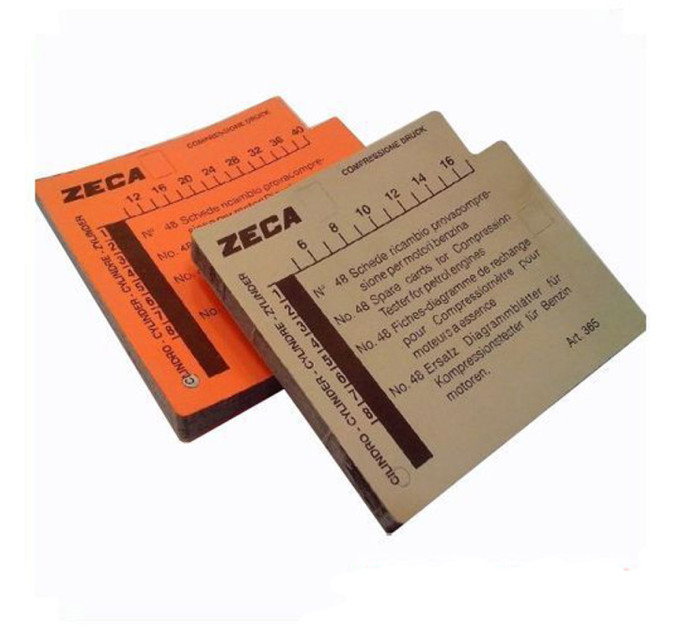 Комплект карточок для бензинового компрессометра