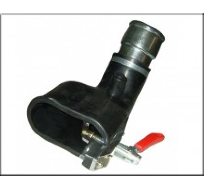 Filcar BGA-75-PM - Овальна гумова насадка для подвійної вихлопної труби для шланга 75 мм