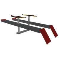 Плунжерный двухцилиндровый подъемник 3500 кг