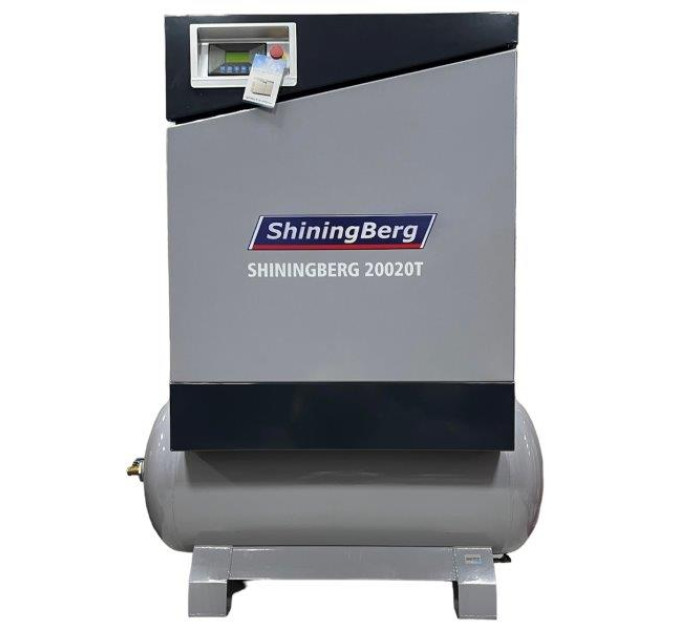 Винтовой компрессор ShiningBerg - 20T с 300 л ресивером