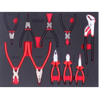 Набор шарнирно-губцевого инструмента ShiningBerg в ложементе 10 предметов (202205)